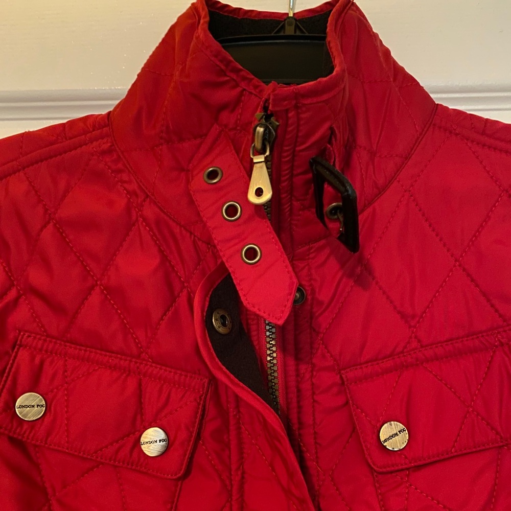 London Fog Red Quilted Jacket